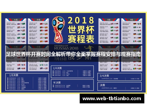 足球世界杯开赛时间全解析带你全面掌握赛程安排与观赛指南